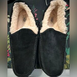 UGG Black Loafers with Cream Lining